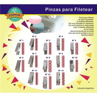 Pinzas para Filetear Juego Completo 13 Modelos 2