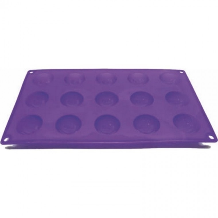 Molde Semiesfera Silicona x15 u.