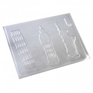 784 - Monumentos X 3 -Torre De Pisa, Big Ben, Estatua De...