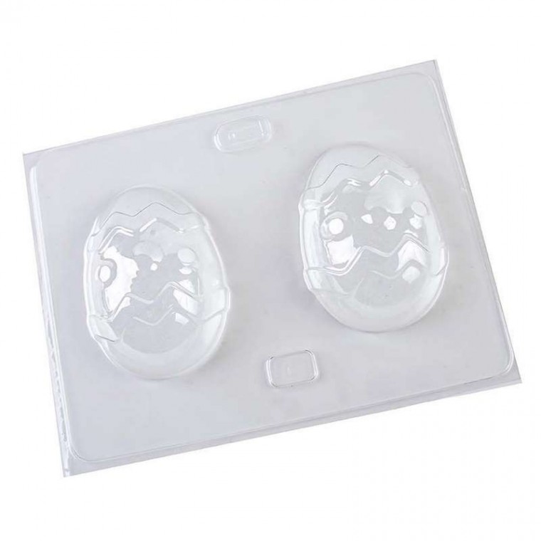 9B - Huevos 9 Cm Con Olas Y Lunares X 2