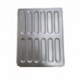 Placa Vainilla 34 x 27 cm Acero Alum. Reforzada