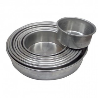Bizcochuelo Aluminio Redondo Alto 6 cm 2