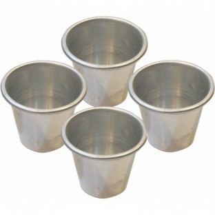 Vaso Flan Aluminio con Borde 2