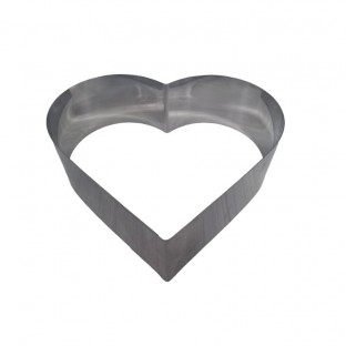 Aro Corazon Acero Inox (Alto 6 cm)