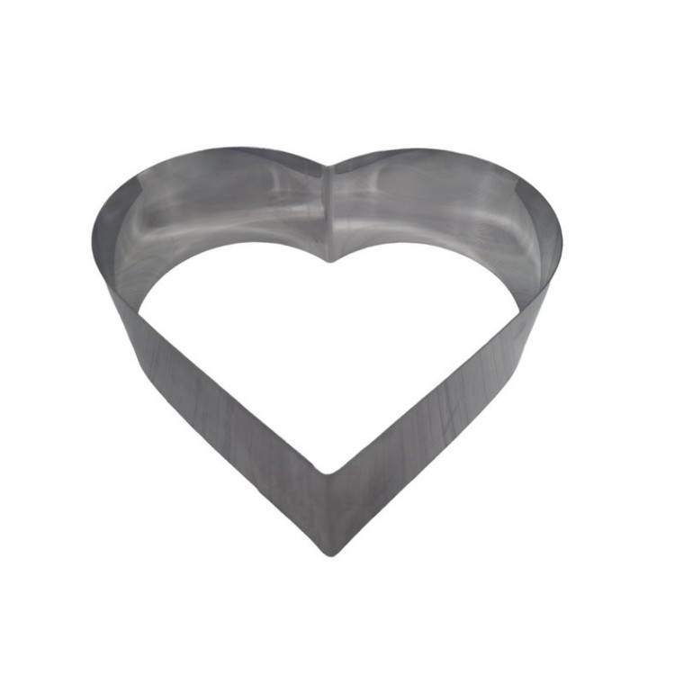 Aro Corazon Acero Inox (Alto 6 cm)