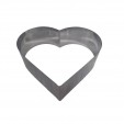 Aro Corazon Acero Inox (Alto 6 cm)